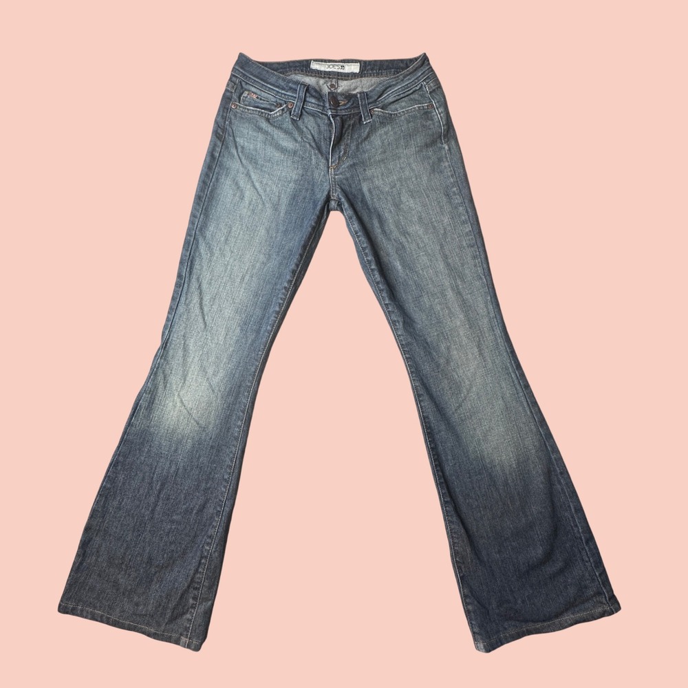Joe's Jeans Womens 27 Blue Flare Low Rise Stretch Denim 38J05048 Made in USA